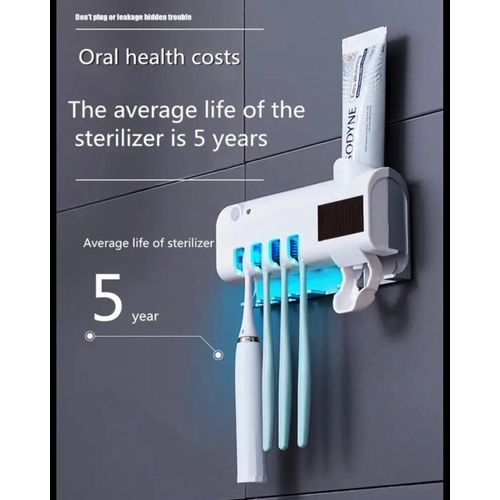 Stérilisateur de Brosse A Dents Avec Distributeur Automatique De Dentifrice
